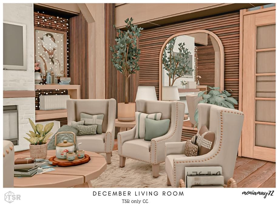 Галерея мода Гостиная December Living Room CC (лот) #1
